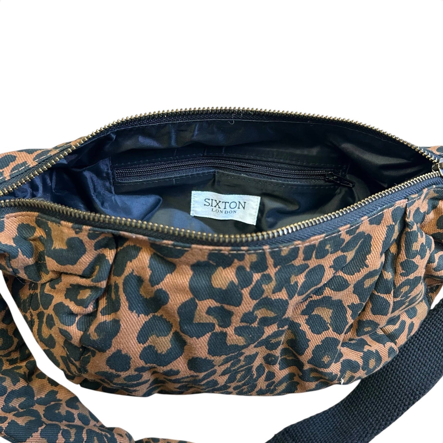 LEOPARD PRINT CROSS BODY BAG - SMALL